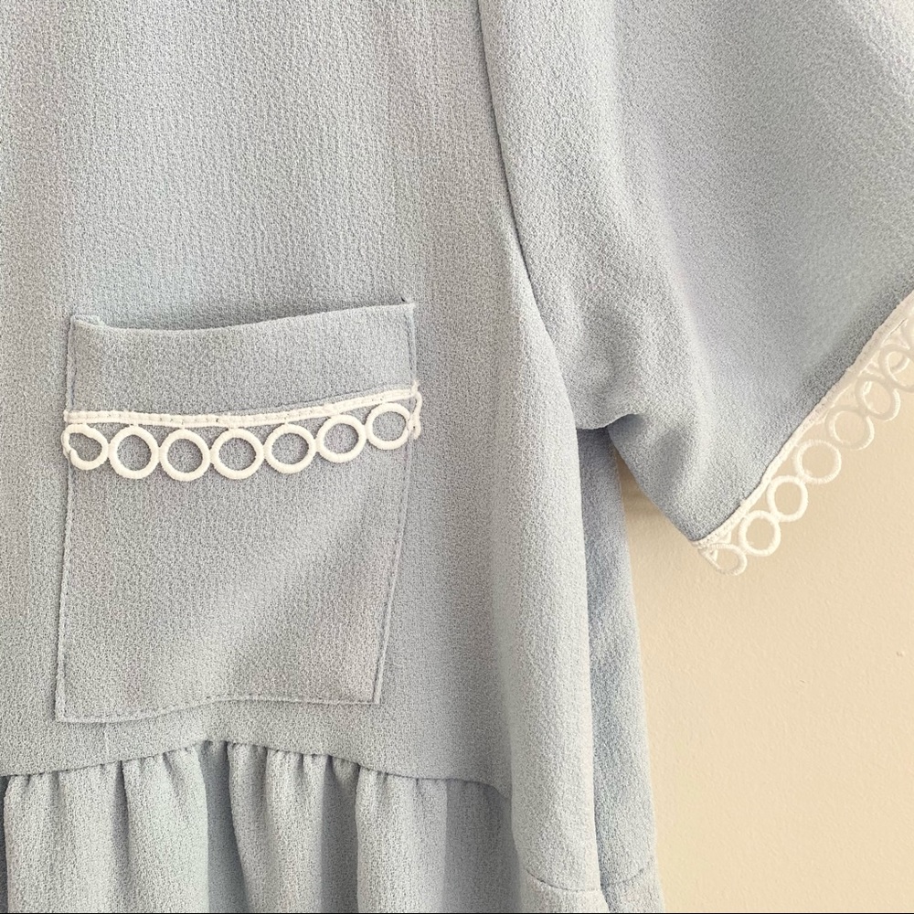 Brand new boutique dress size small baby blue